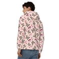 thumbnail image 4 of Kdxio Beautiful Butterflies and Hearts Print Men Hoodies Casual Hoodies for Men with Zip Pockets Full Zip Long Sleeve Sweatshirt Sports Hooded Jacket-Small, 4 of 5