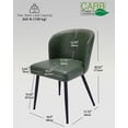 thumbnail image 6 of Sailvan Dining Chairs Set of 4, Modern PU Leather Upholstered Kitchen Chairs for Dining Room & Living Room with High Back, Easy Maintaince, Green, 6 of 9