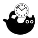 thumbnail image 2 of Reloj de pared con diseño de gato negro, silencioso, minimalista, acrílico, para niños y niñas. Estilo B, 2 of 9