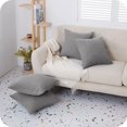 thumbnail image 4 of Housse de Coussin Gris Clair de 2 Housses de Coussin 45x45cm Housse de Coussin, 4 of 5