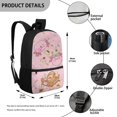 thumbnail image 5 of HUIACONG Sweet Pink Cartoon School Backpack for Teen Boys Large Capacity Ergonomic Padded Shoulder Straps for Kids Ages 6‑18 Daily Use, 5 of 6