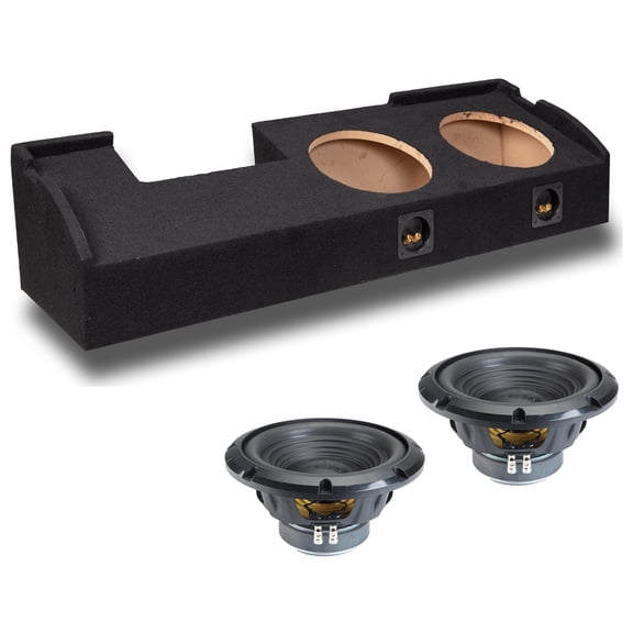 Alpine fits 01-03 Ford F-150 Crew Cab Sealed Dual 10" W10S4 Loaded Subwoofer Sub Box Enclosure 500W RMS 4 Ohm