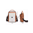 thumbnail image 3 of Bolsos Para Hombre Bandolera Piel Sintética 3pzs Marrón claro, 3 of 4