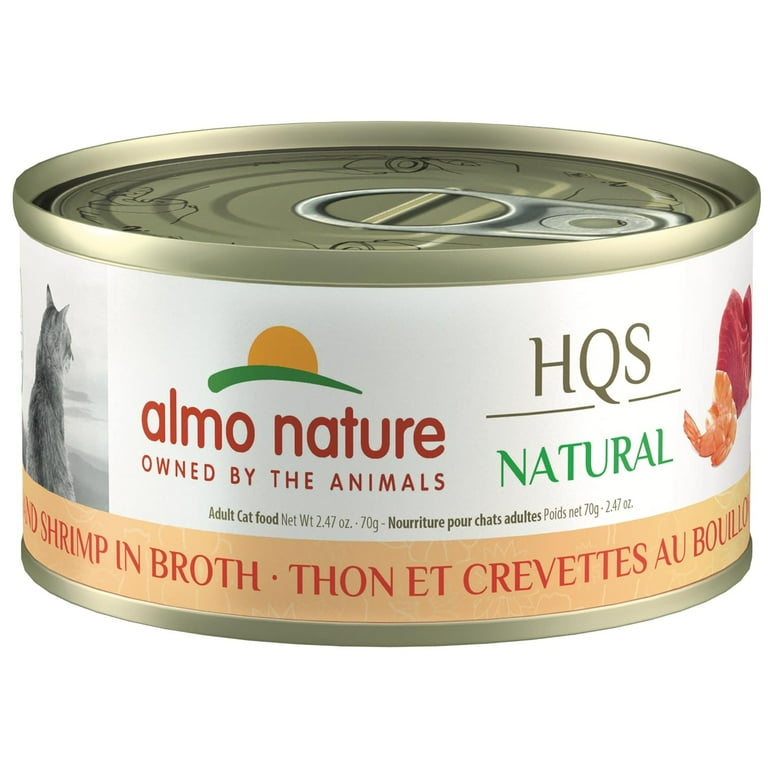 Almo Nature HQS Natural Cat Grain Free Chicken and Shrimp Canned Cat Food Almo Nature HQS Natural Cat Grain Free Chicken and Shrimp Canned Cat Food