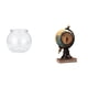 thumbnail image 1 of Acuario de escritorio,Pecera pequeña transparente,pecera,jarrón,mesa,Tanque de peces Contenedor de acuario transparente Hogar,Figura de escritorio,Reloj de mesa con forma de globo terráqueo, 1 of 8