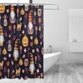 thumbnail image 2 of Coolnut Halloween Gnome Shower Curtain Waterproof Fabric Shower Curtain 60" W x 72" H Shower Curtain Set with Hooks for Bathroom Decor, Machine Washable, 2 of 5