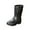 Black, variant on LIJCC Short Rain Boots for Womens Ankle Rainboot Slip on Garden Boot Ladies Rubber Outside Work with Comfort for Yard Outdoor Work
