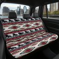 thumbnail image 3 of Chririnla Running Horse Silhouettes Vehicle Cushion Protection Covers for Sedan, Set of 2 Durable Rear Bench Seat Cover Stretchy Non-Slip Rear Bench Seat Covers, 3 of 3