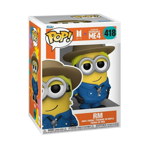 Figura de vinilo Funko Pop! Rocks Minions x BTS RM de 11,3 cm de altura
