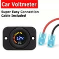 thumbnail image 6 of Waterproof 12V LED Car Van Boat Marine Voltmeter Voltage Meter Battery Gauge, 6 of 6