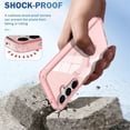 thumbnail image 7 of ELEHOLD Magnetic for Samsung Galaxy S24 Case,Transparent Clear Back Compatible with Mag Safe Shockproof Bumper Anti-Scratch Slim Cover for Samsung Galaxy S24,Pink, 7 of 7