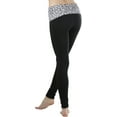 thumbnail image 4 of ToBeInStyle Women's Fleece Lined Leggings with High-Waist Leopard Band, 4 of 4