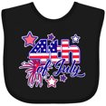 thumbnail image 3 of Inktastic 4th of July Fireworks Stars and American Flag Boys or Girls Baby Bib, 3 of 4