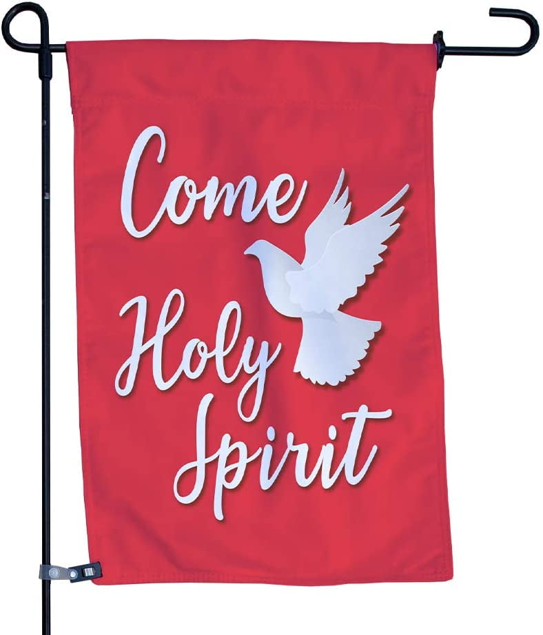 Come Holy Spirit Garden Flag, Religious DoubleSided Outdoor Flag for