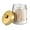 Gold, variant on Amolliar Apothecary Jars Bathroom Vanity Organizer -Countertop Canister Jar with Storage Lid - Qtip Dispenser Holder Glass for Qtips,Cotton Swabs,Makeup Sponges,Hair Band - Brushed Nickel (1 Pack)