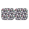 thumbnail image 7 of Goofa Rabbit And Rose Pattern 2 Piece Car Windshield Sun Shade Foldable | Front Windshield Shade for Sun, Heat and UV Rays | Sunshade for Car Front Window-Small, 7 of 7