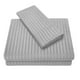 thumbnail image 4 of Sábanas ajustables de lujo 4 Pcs / Kit Ropa de cama Cama de lino Sábana ajustable Sábanas ajustables Fundas de almohada Gris claro Gris claro Magideal Sábanas ajustables de lujo, 4 of 6