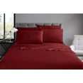thumbnail image 2 of Swift Home Luxury 4-Piece Sheet Set with Extra Pillow Case, Twin, Burgundy, 2 of 8
