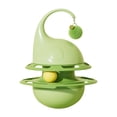 thumbnail image 4 of Juguete de inteligencia para gatos, plato giratorio, dispensador de golosinas, multiusos, estable, almacenamiento de alimentos, juego interactivo para verde, 4 of 9