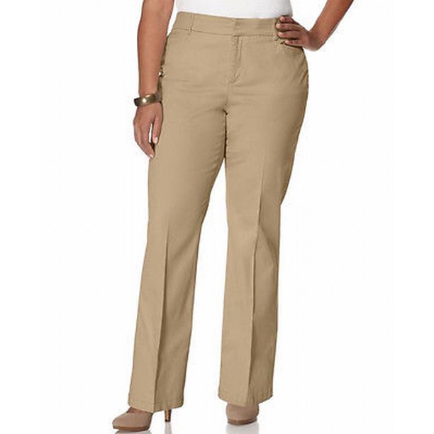 JM Collection - JM Collection NEW Brown Womens Size 10 Curvy Fit Slim ...