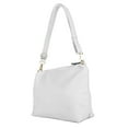 thumbnail image 5 of Vangoddy Cabana Women's Pleated Faux Leather Tote Bag White, 5 of 5