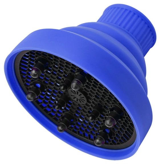 Yardwe Diffuser Attachment Hairdryer Hair Blower Diffuser Silicone Blue 1Set for Home Use