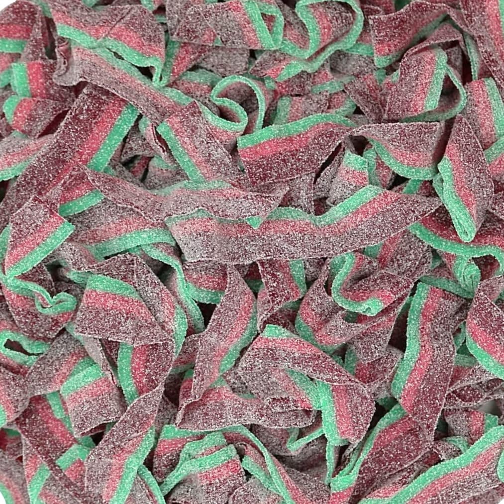 Bayside Candy Sour Candy Belts - Sour Belts Watermelon, 6.6LB
