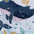 thumbnail image 5 of Orinice Whale Babies Plant Bathroom Decor Set Colorful Luxurious Graphic Print Polyester Fabric Fashion  Bathroom Shower Curtain Set with Hooks 36x72, 5 of 7