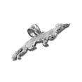 thumbnail image 4 of Rhodium Plated 925 Sterling Silver Coyote Pendant, 4 of 5
