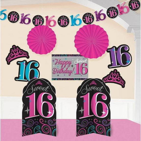 Sweet 16 Celebration Room Decorating Kit
