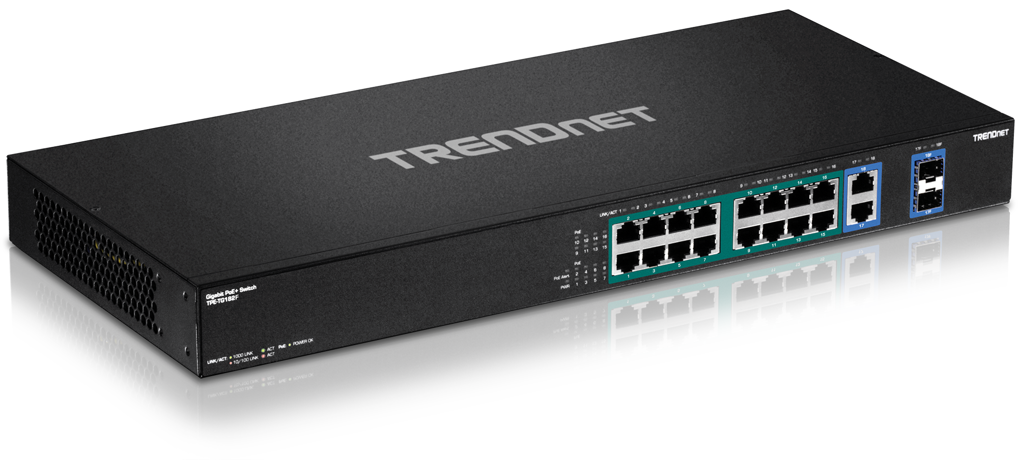 TPETG182F 18port Gigabit High Power PoE+ Switch Walmart