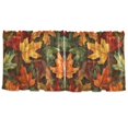 thumbnail image 7 of Yayeee Kitchen Curtains Set of 2 Light Filtering 57"x24" Over Sink Window Panels, Colorful Autumn Leaves, 7 of 7