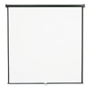 Quartet Wall or Ceiling Projection Screen, 84 x 84, White Matte, Black Matte Casing
