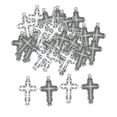 thumbnail image 2 of 100 Uds de abalorios de Aleación antigua Sunnimix 35x23mm Colgantes de dijes de cruces, 2 of 8