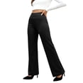 thumbnail image 5 of Womens Dress Pants Stretchy Work Pants Business Casual Slacks with Pockets Pull On Office Trousers Black XL, 5 of 6