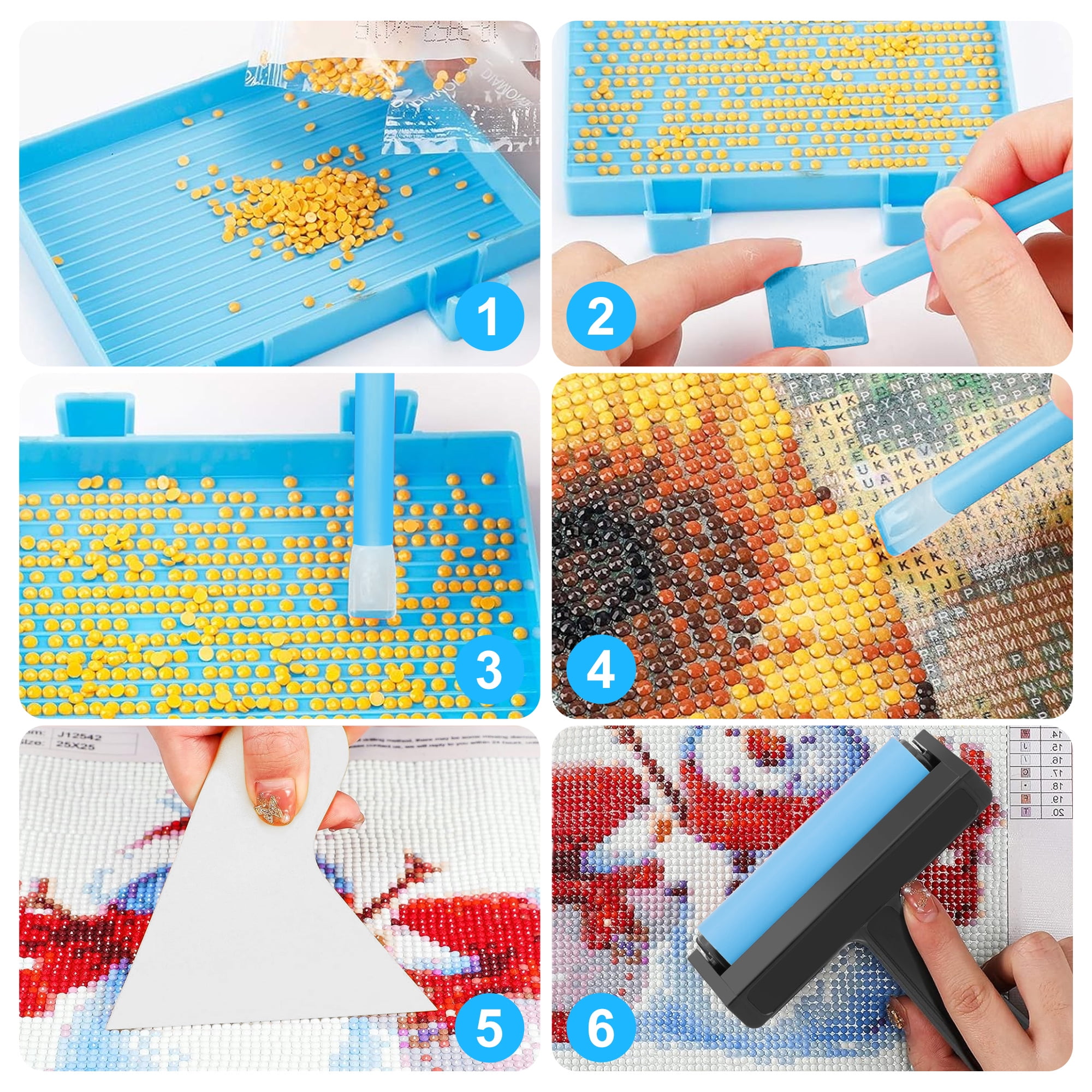 TSV 76pcs A4 LED Light Pad Diamond Painting Accessories for Diamond Art Craft, Diamond Painting Kits, Diamond Art Kits, Diamond Art Accessories