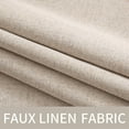 thumbnail image 5 of MIULEE 100% Blackout Linen Textured Curtains for Bedroom Solid Thermal Insulated Natural Beige Grommet Room Darkening Curtains & Drapes Luxury Decor for Living Room Nursery 52 x 84 Inch (2 Panels), 5 of 10