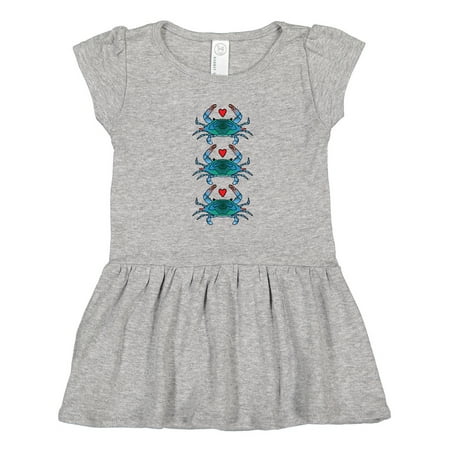 

Inktastic Blue Crab Lover Gift Toddler Girl Dress
