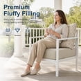 thumbnail image 6 of Gymojoy Outdoor Wicker Furniture Cushion Set, 24 x 24 x 6 Thicken Deep Seat Patio Chair Cushions, Beige Pattern, 6 Sets, 6 of 11