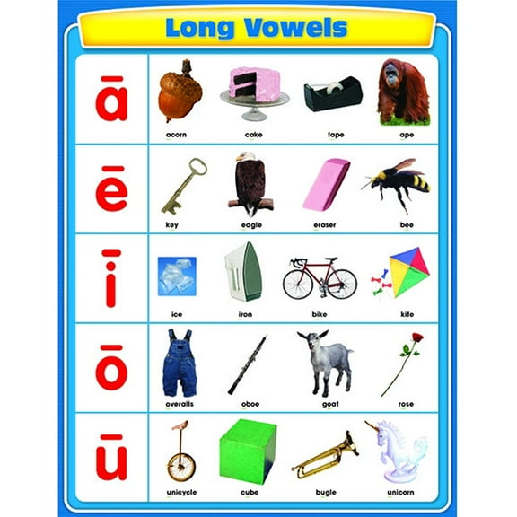 CD-114064 - Long Vowels Chart by Carson Dellosa
