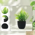 thumbnail image 1 of Mini planta artificial en maceta, pequeña planta falsa, gran regalo, artificial en maceta para decoración de mesa de café, baño, dormitorio, 1 of 8
