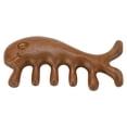 thumbnail image 2 of Peine de masaje de sándalo con dientes anchos para raspar el cuero cabelludo, con forma de animal, para cuello, espalda y brazos., 2 of 14