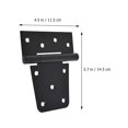 thumbnail image 2 of 1pc Practical T-Shape Hinge Professional Window Hinges Carbon Steel Hinge, 2 of 9
