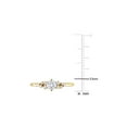 thumbnail image 4 of Gem & Harmony 1/2 Carat (Ctw G-H-I, I2-I3) Diamond Ring in 10K Yellow Gold for Women, 4 of 6