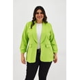thumbnail image 1 of Blazer manga 3/4 Roman Fashion /Tallas Extras, 12255 (Verde limón) verde lima 36, 1 of 7