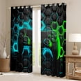 thumbnail image 2 of Erosebridal Gamepad Curtains and Drapes (38x54) for Teens, Stripe Geometry 30%-50% Blackout Curtains for Bedroom, Teens Adult Curtains for Living Room, Window Drapes Bedroom Decor, 2 of 6
