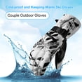 thumbnail image 4 of Ski Mittens Winter Warm Fluffy Thicken G-loves Waterproof Cold-proof Windproof Mitten Motorcycle Riding Mitens Touching Screen Cotton Mittens, 4 of 8