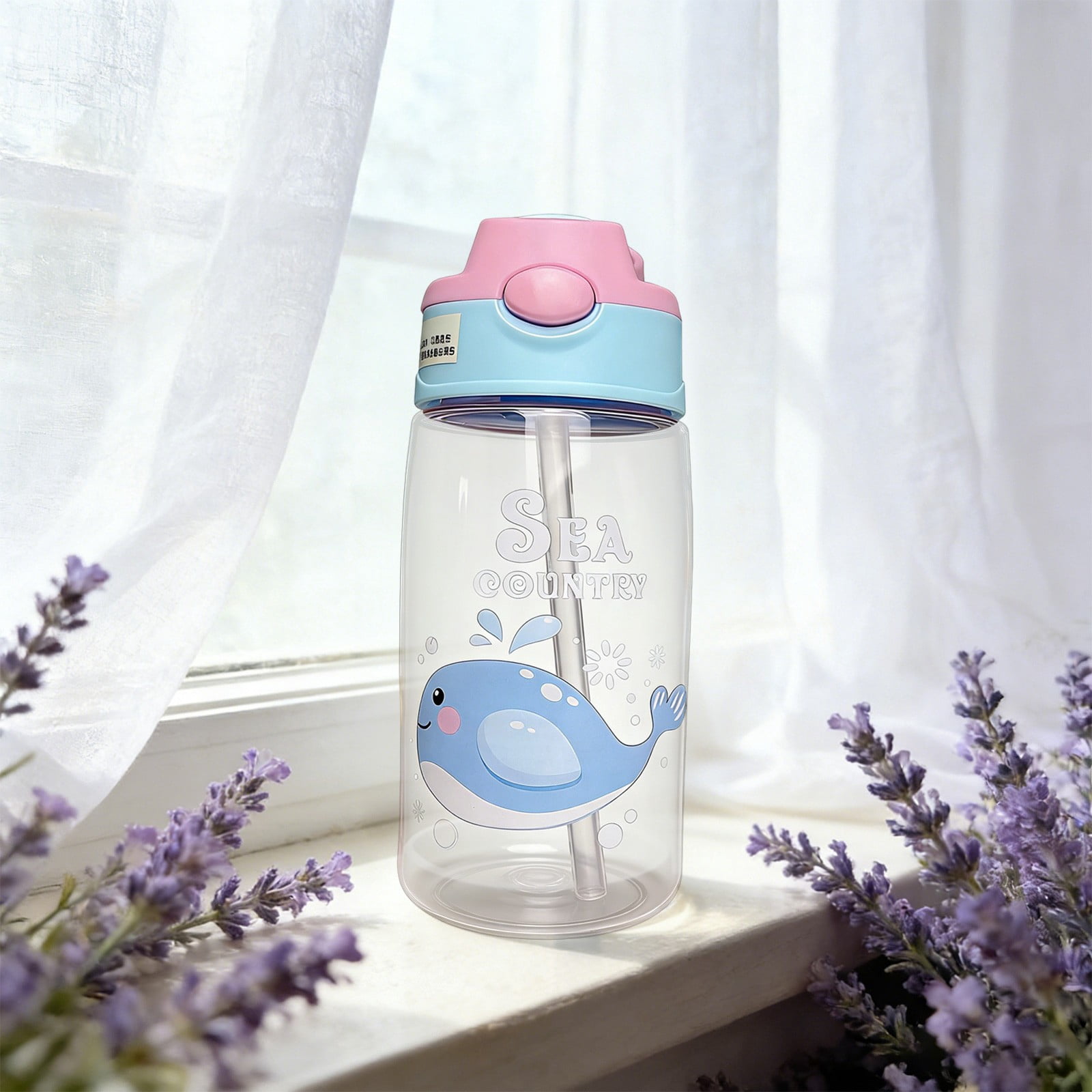Yannianjz 4Pcs Leakproof Sippy Cup with Soft Silicone Straw, Portable Water Bottle for Little One Daily Use, Spill ProofKidsCup for Travel, Kindergarten, Outdoor, Car Rides, Daycare, Picnics