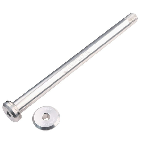 Burgtec Santa Cruz 12x168.5mm Rear Bicycle Axle - Rhodium Silver - 9457