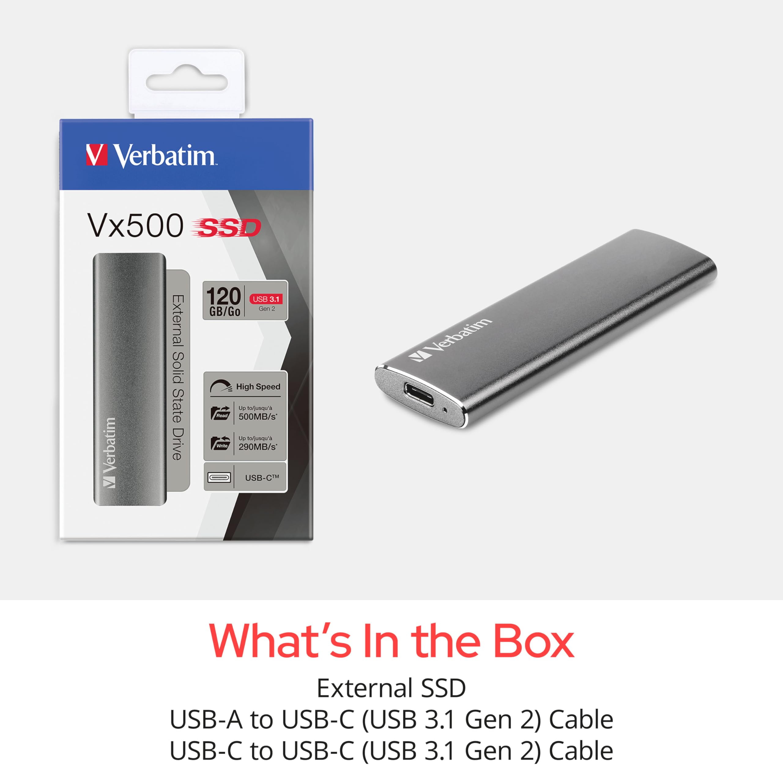 480GB VX500 SSD USB 3.1 GEN 2